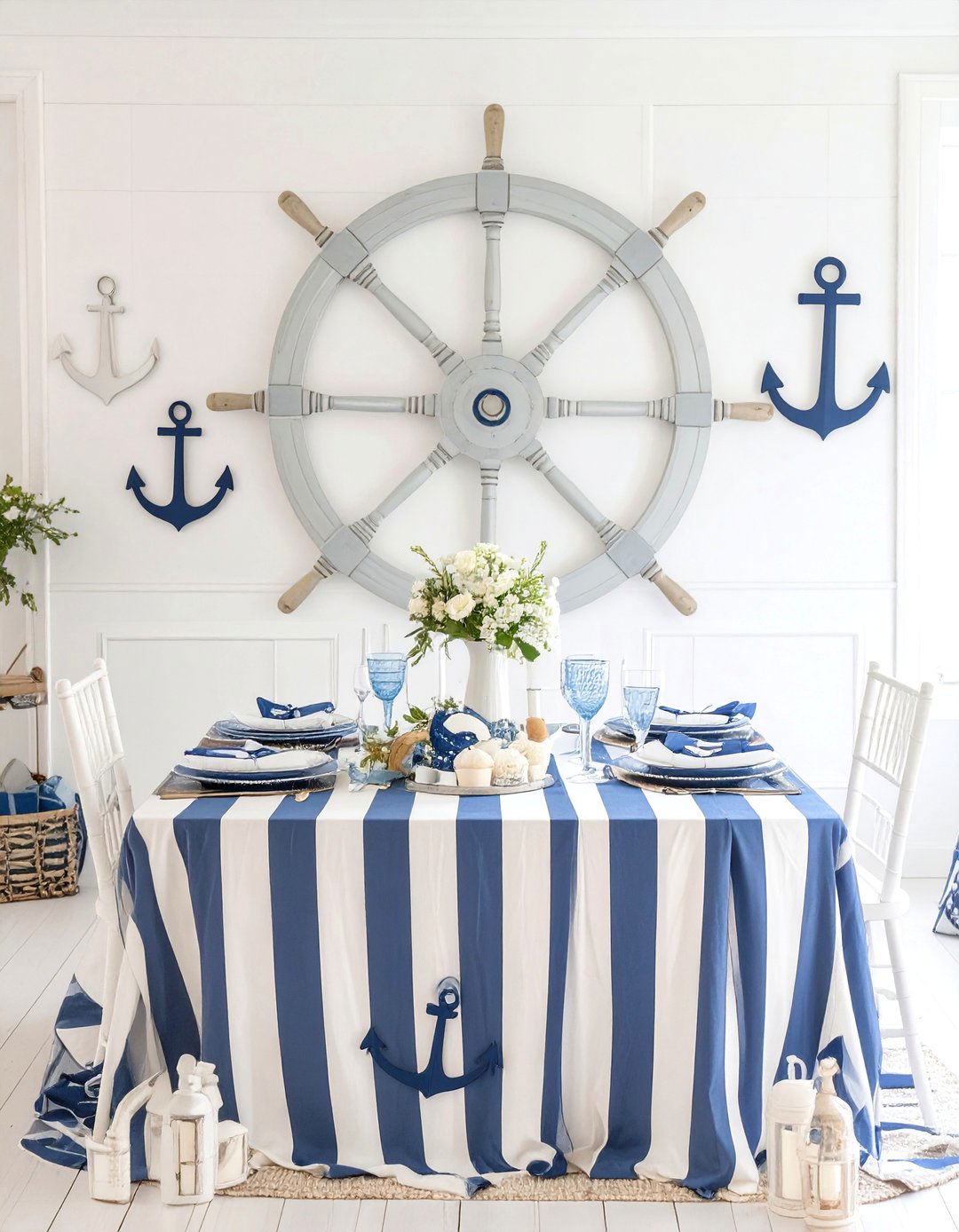 Nautical Ahoy Its a Boy Baby Shower Decor - 30 baby shower decor ideas
