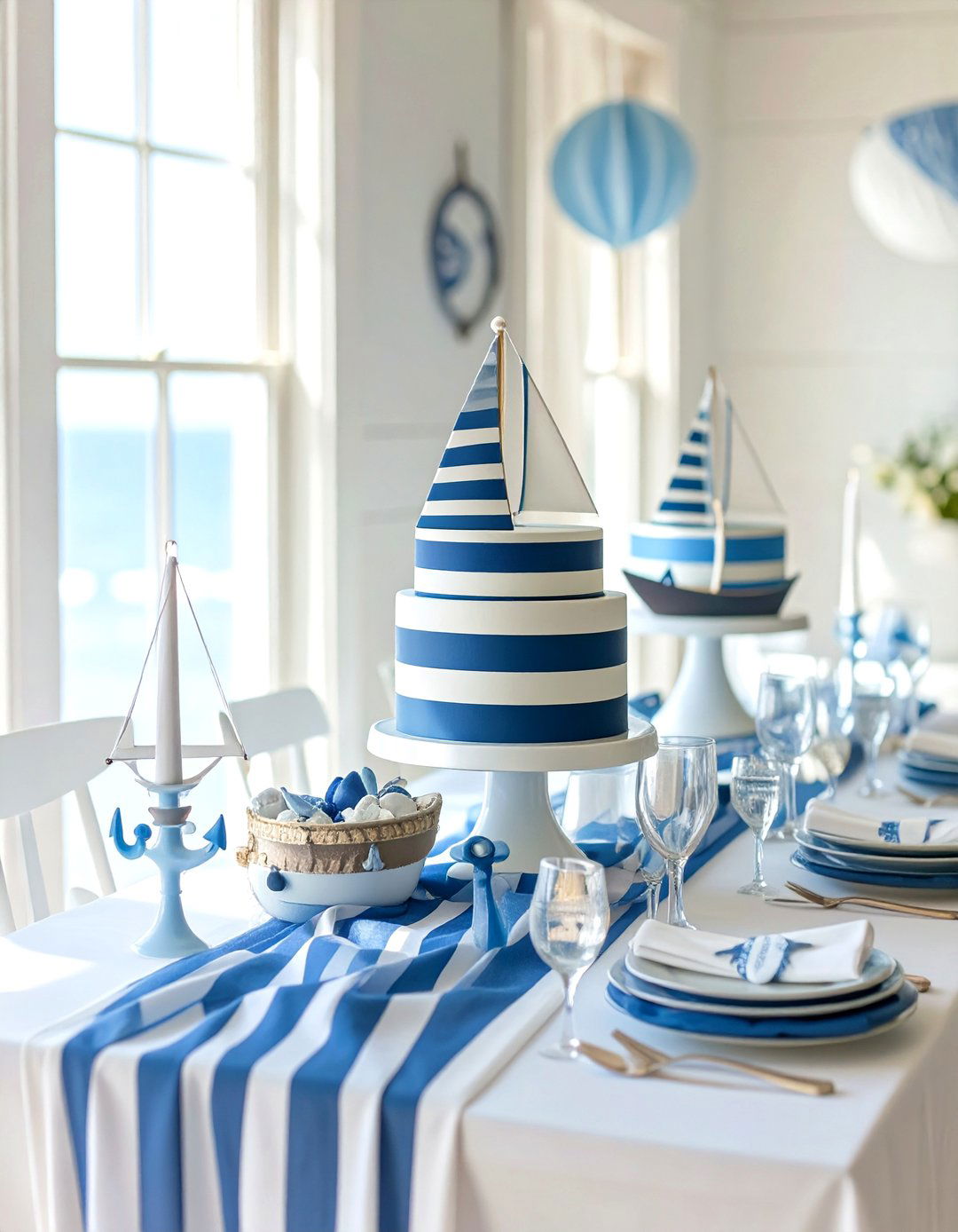 Nautical Ahoy Its a Boy Shower - 30 baby shower ideas for boys