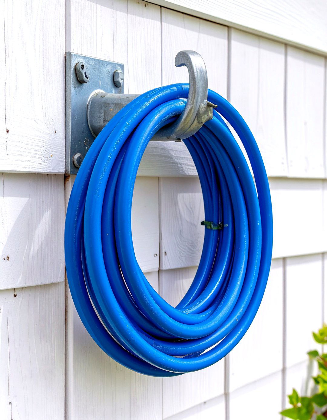 Nautical Rope and Cleat Holder - 30 garden hose storage ideas