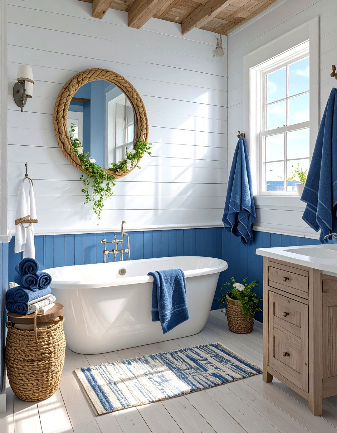 Nautical Themed Bathroom Wall Panels - 30 bathroom wall panels ideas