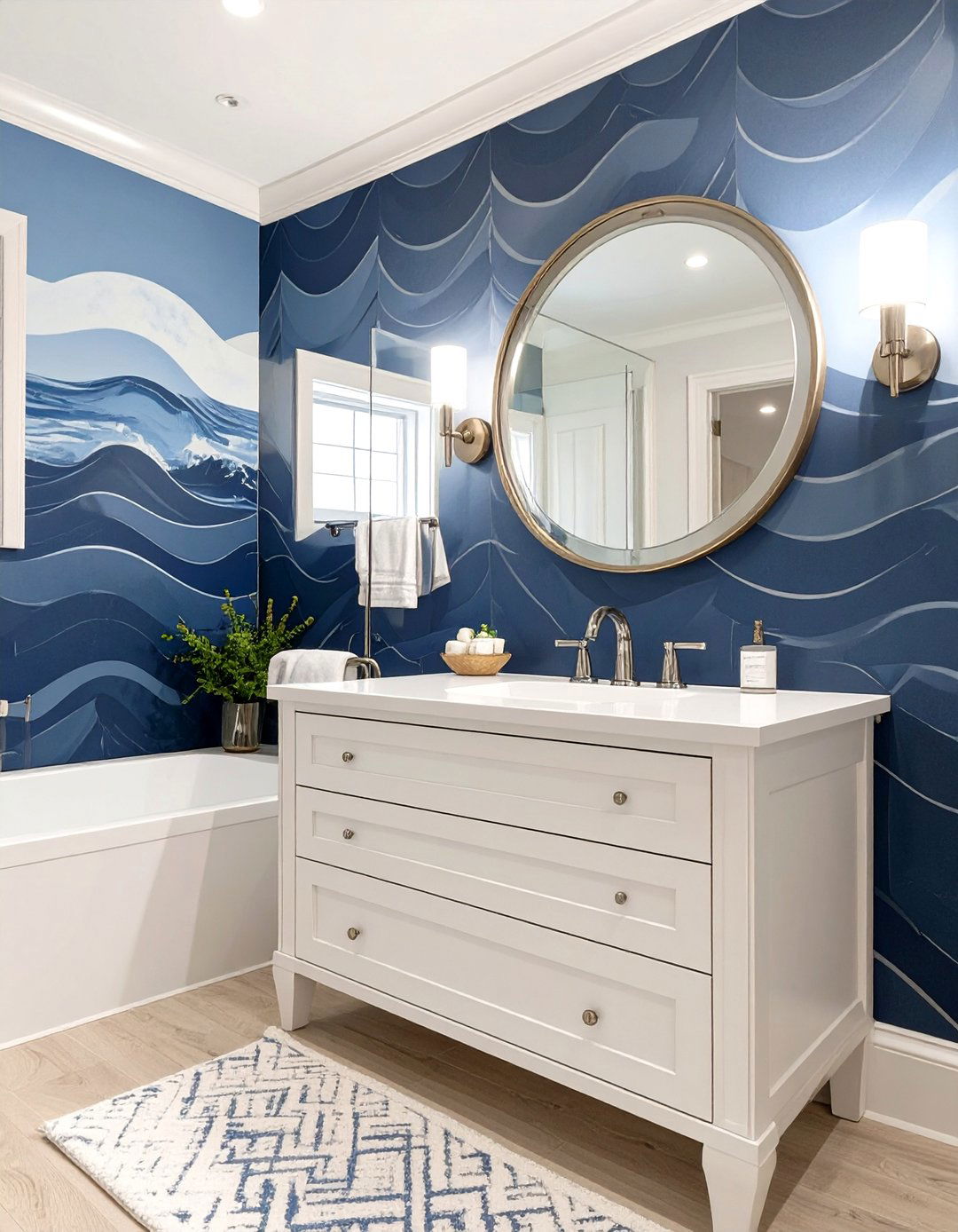 Nautical Themed Bathroom Wallpaper - 30 bathroom wallpaper ideas