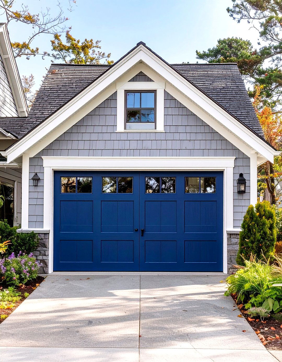 Navy Blue Garage Door Color - 30 garage door paint ideas