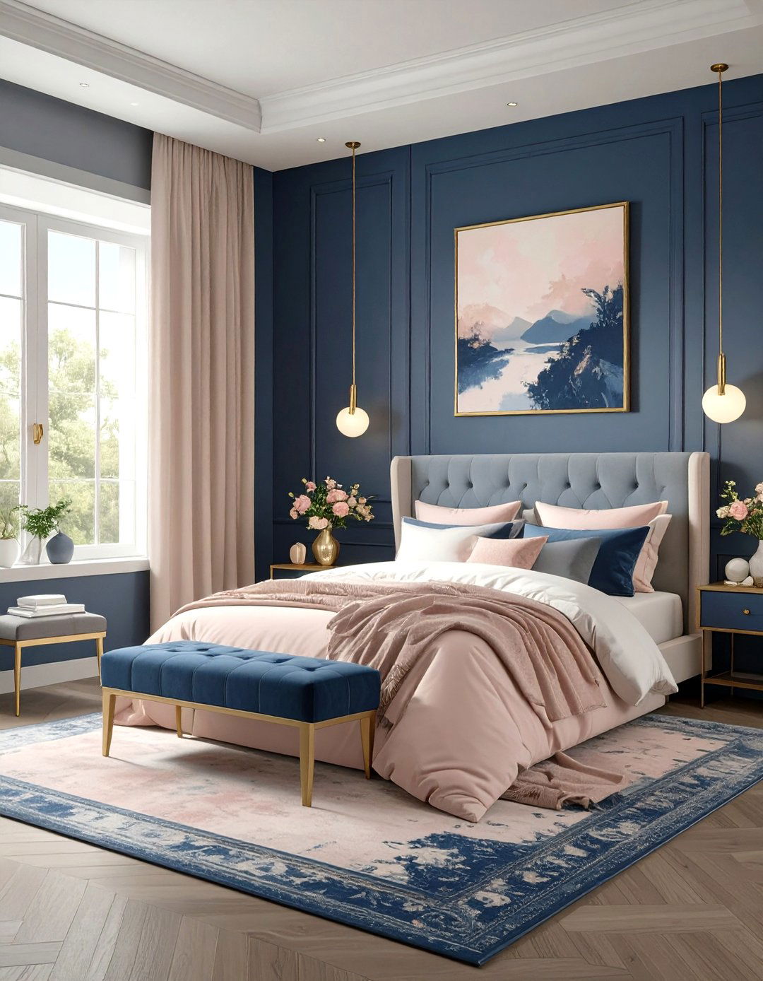 30 Modern Navy Blue Bedroom Ideas for a Moody Vibe - We Love Home Blog