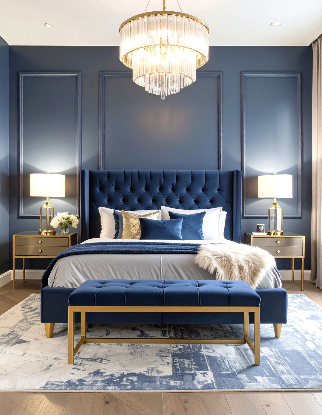 30 Modern Navy Blue Bedroom Ideas for a Moody Vibe