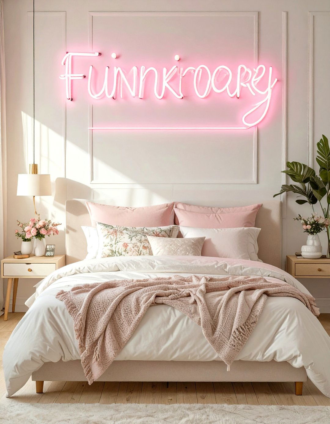 Neon Sign Accent Teenage Girl Bedroom - 30 teenage girl bedroom ideas