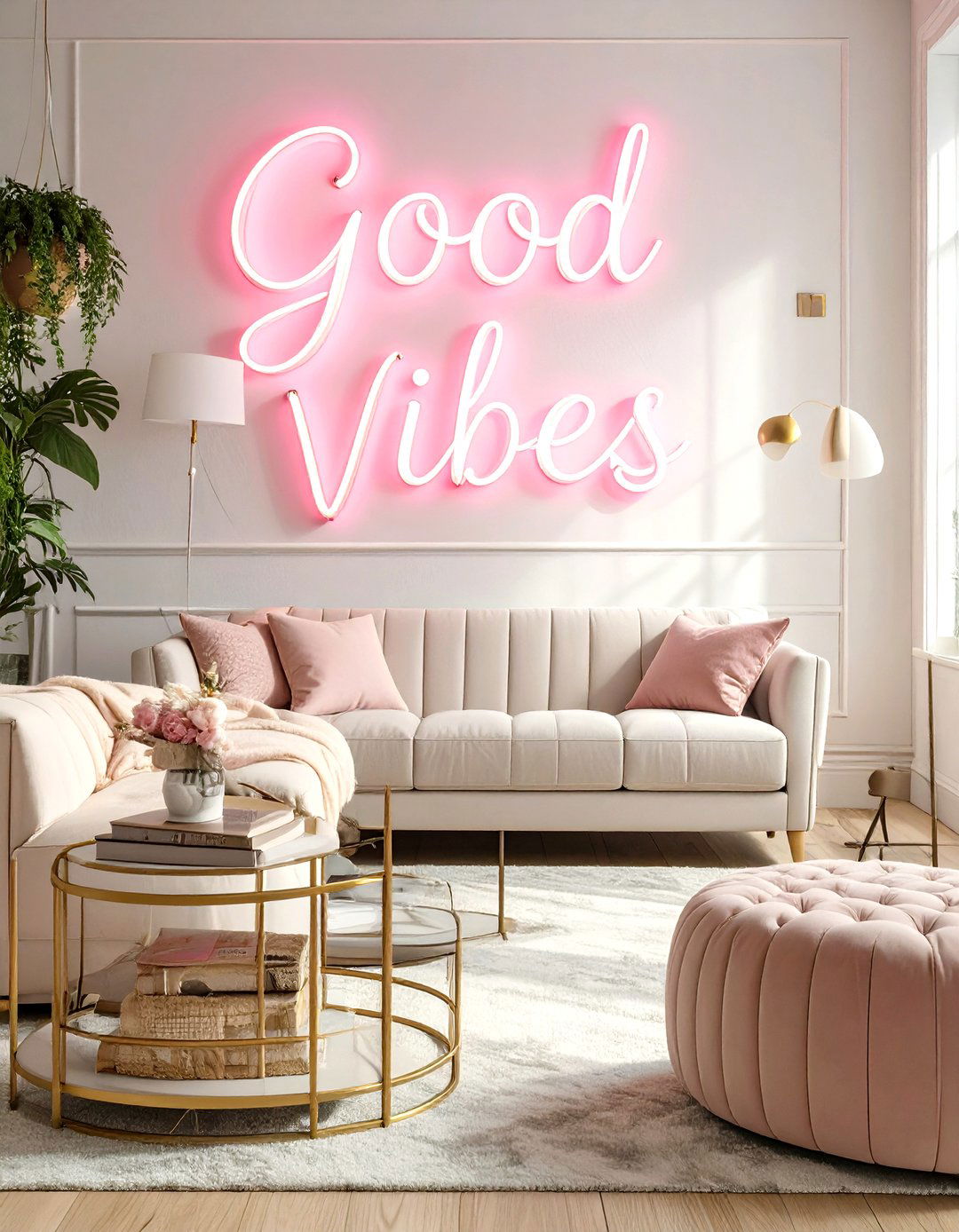 Neon Sign Wall Art - 30 wall decoration ideas for living room