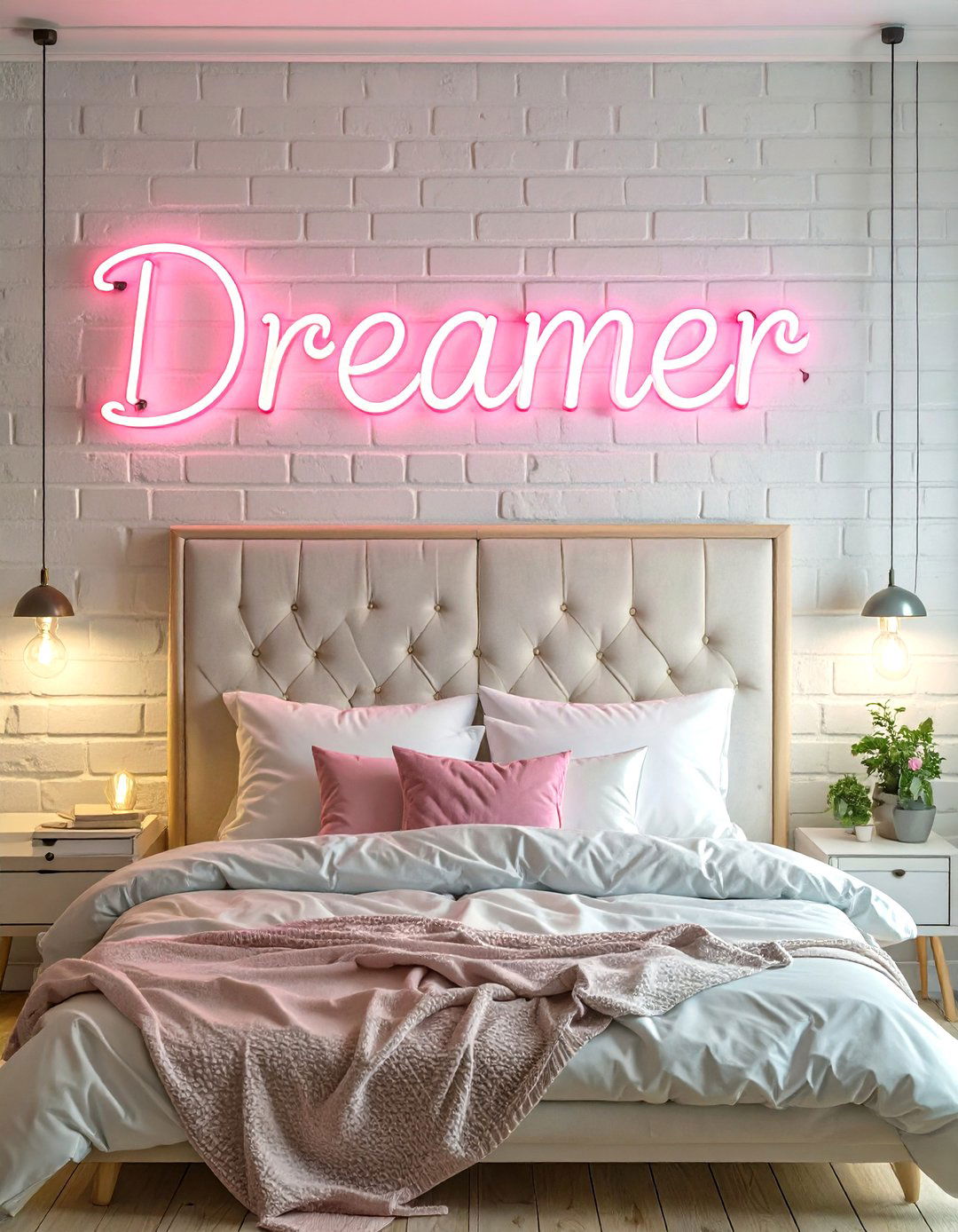 Neon Sign with a Custom Word or Phrase - 30 tween girl room ideas