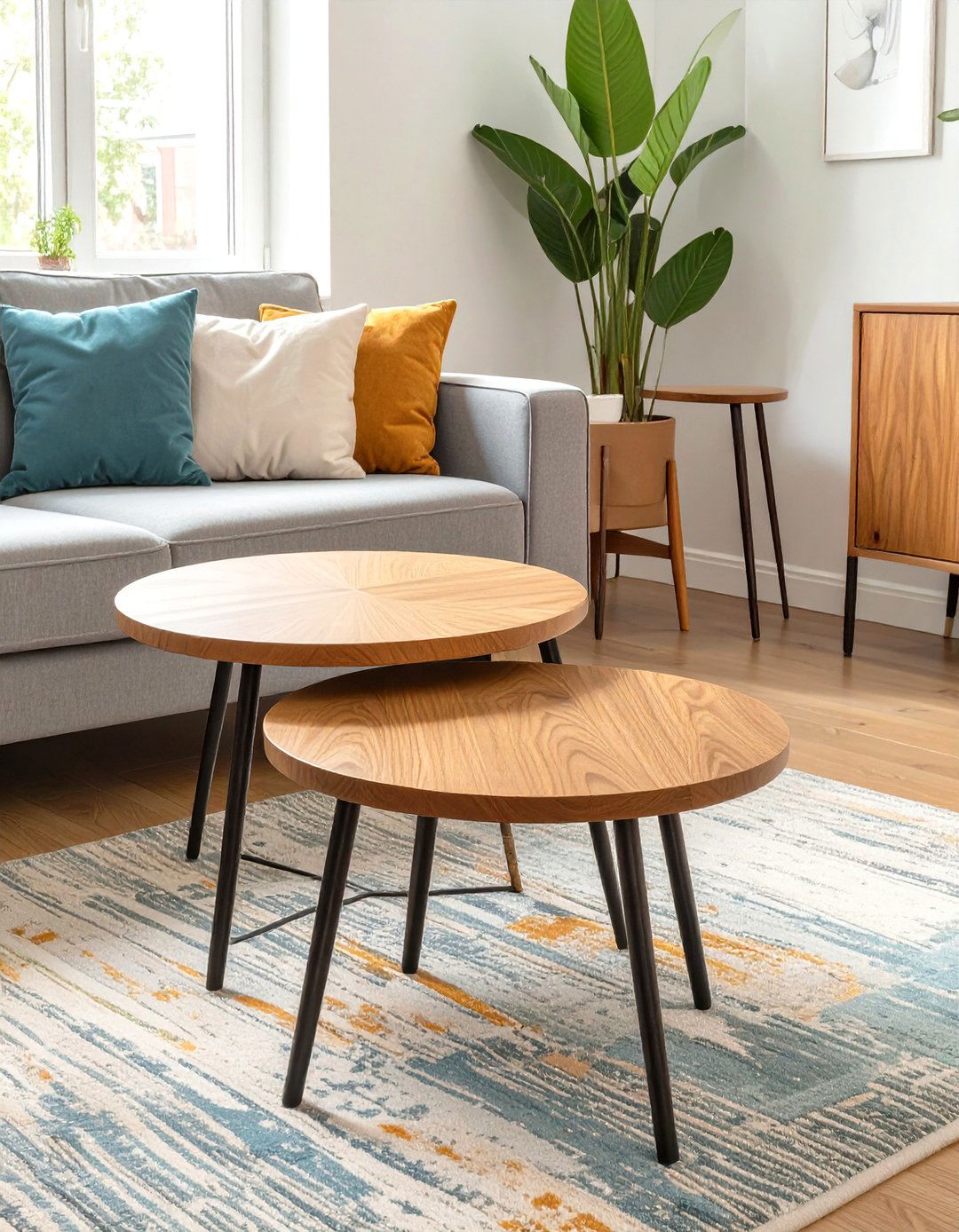 Nesting Coffee Tables for Flexible Living Areas - 30 small home design ideas