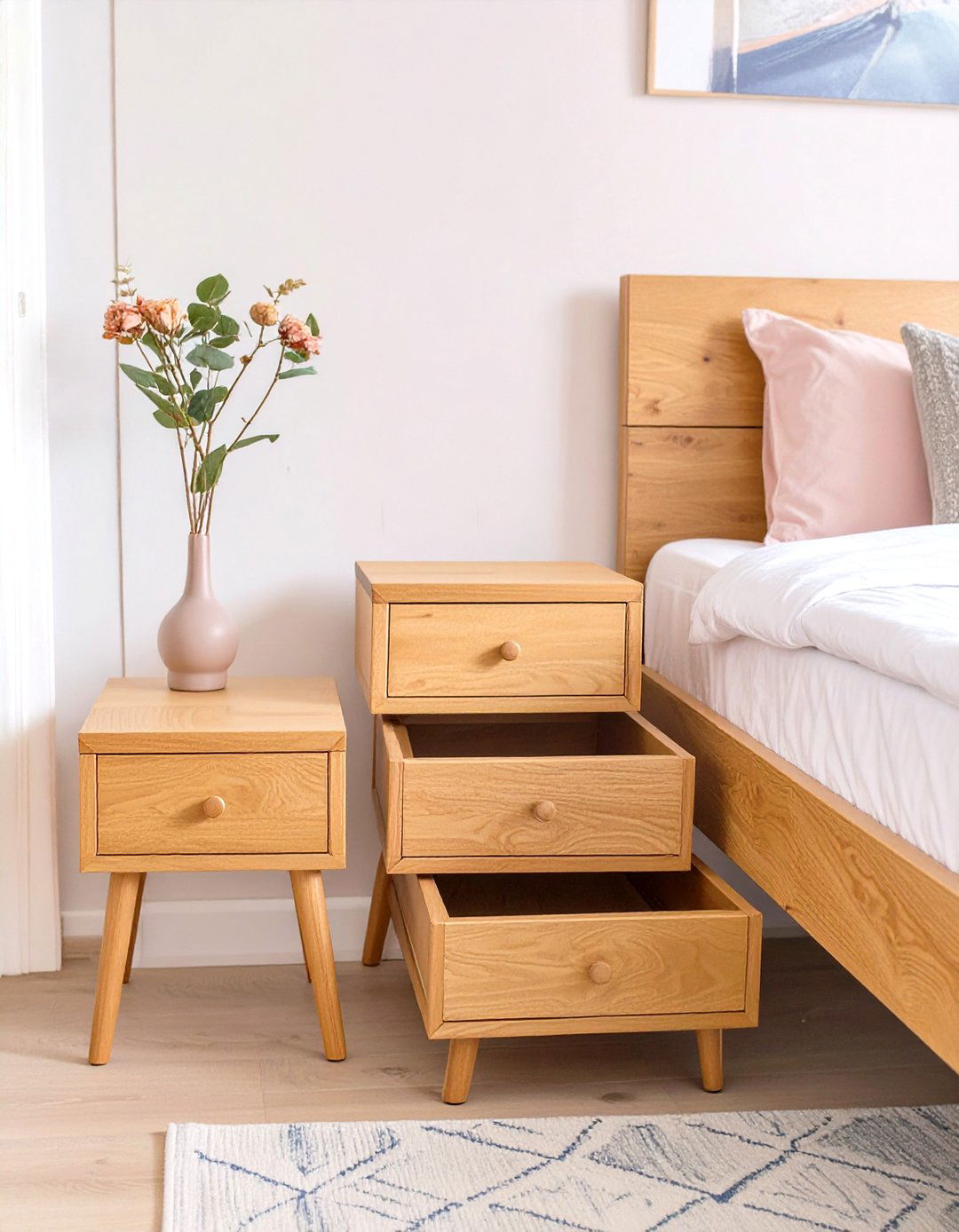 Nesting Tables for Tiered Surfaces - 30 small bedroom furniture ideas