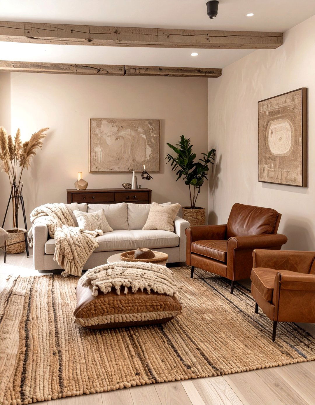 Neutral Beige Foundation - 30 basement paint color ideas