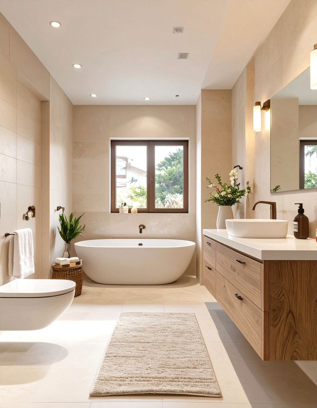 Neutral Color Palettes - 30 timeless bathroom design ideas
