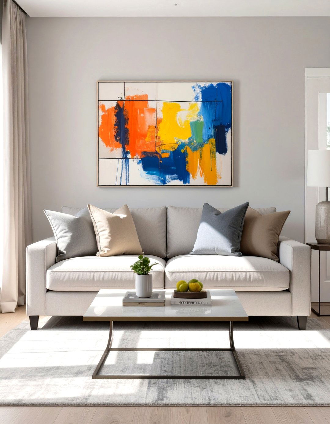 Neutral Color Schemes with Pops of Color - 30 what is transitional interior design ideas