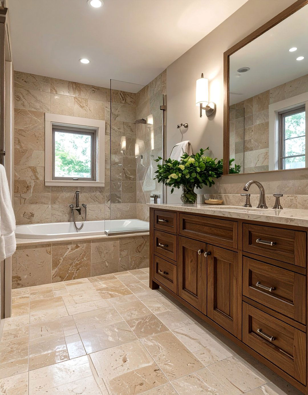 Neutral Limestone Bathroom Tiles - 30 bathroom tiles ideas