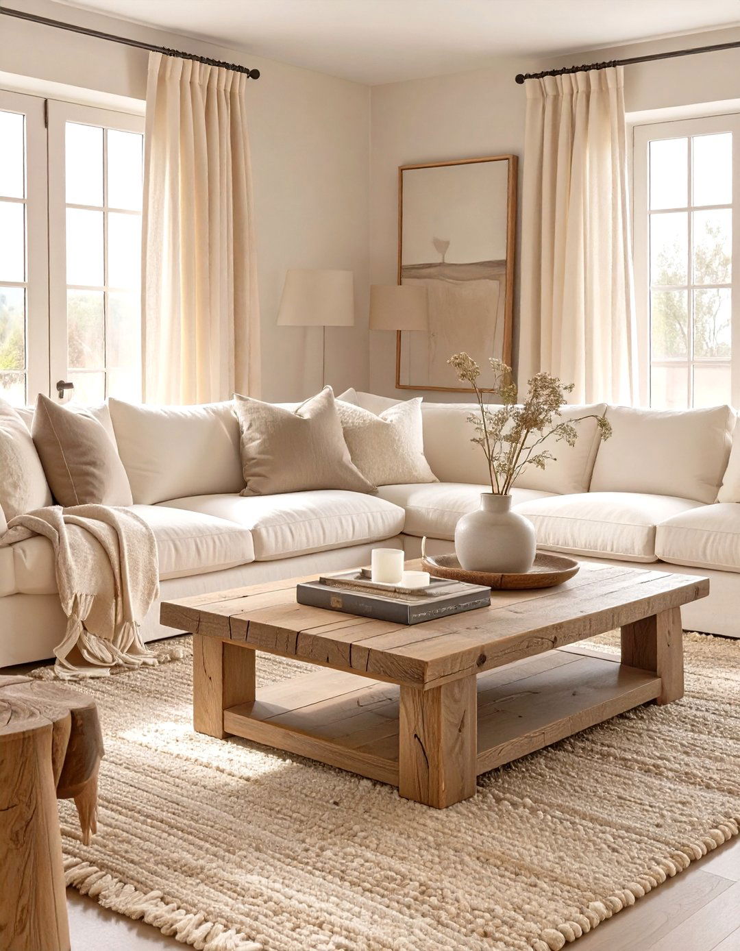 Neutral Palette Country Living Room - 30 country living room ideas