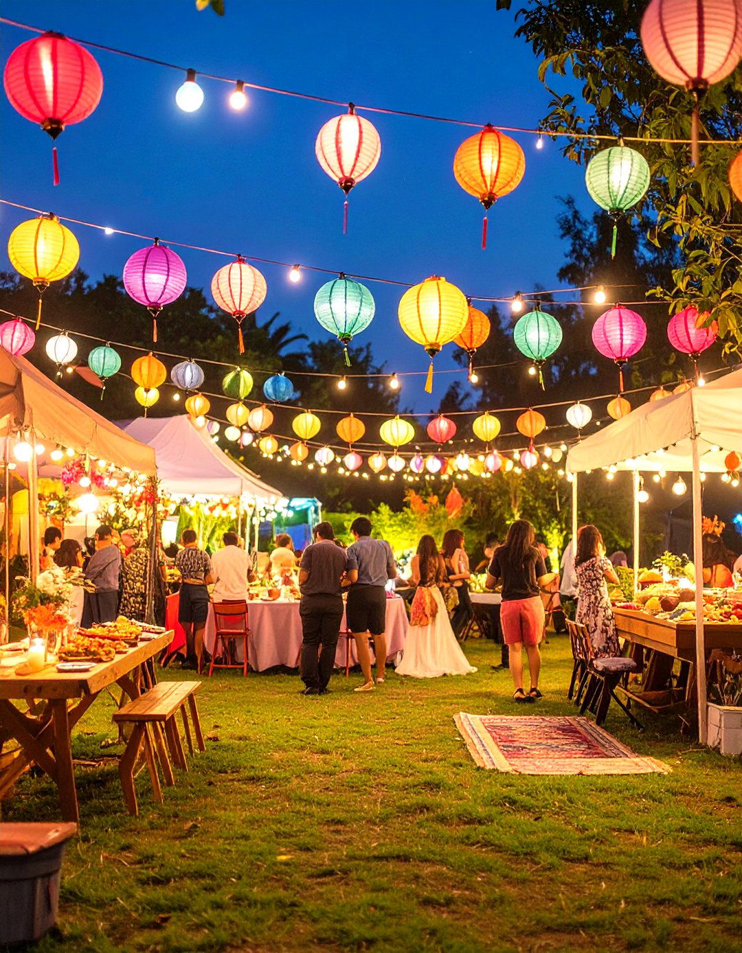 Night Market Festival Backyard Wedding - 30 backyard wedding ideas