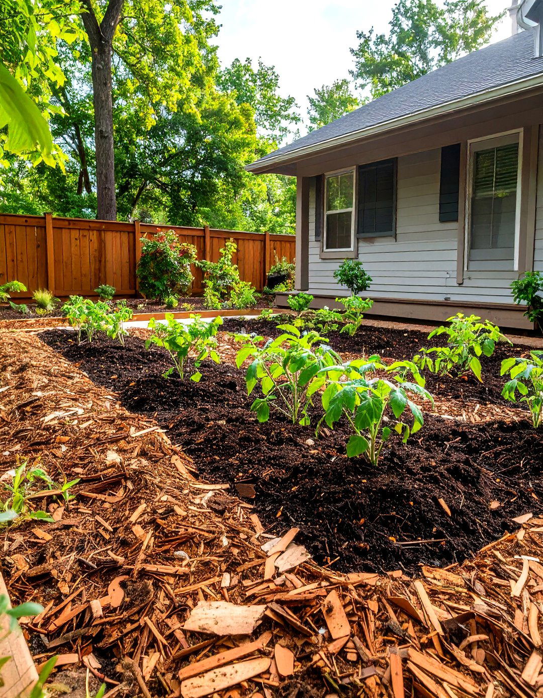 No Dig Mulch Garden Beds - 30 front yard mulch ideas