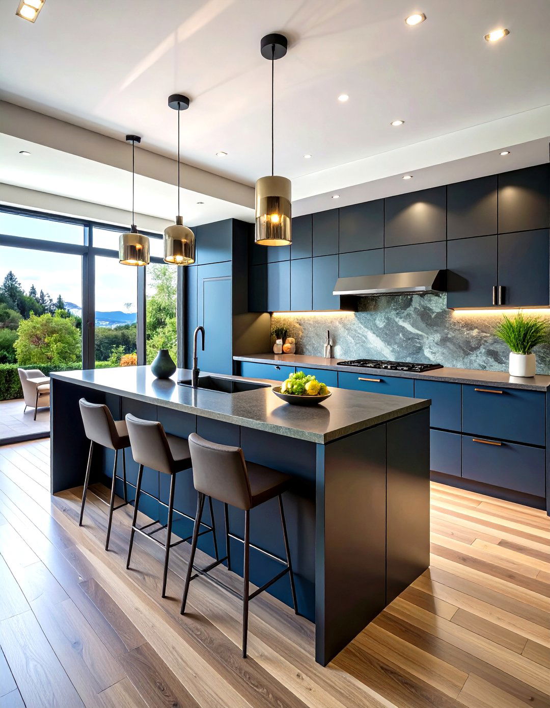 No Hardware for a Hyper Minimalist Kitchen - 30 kitchen cabinet hardware ideas