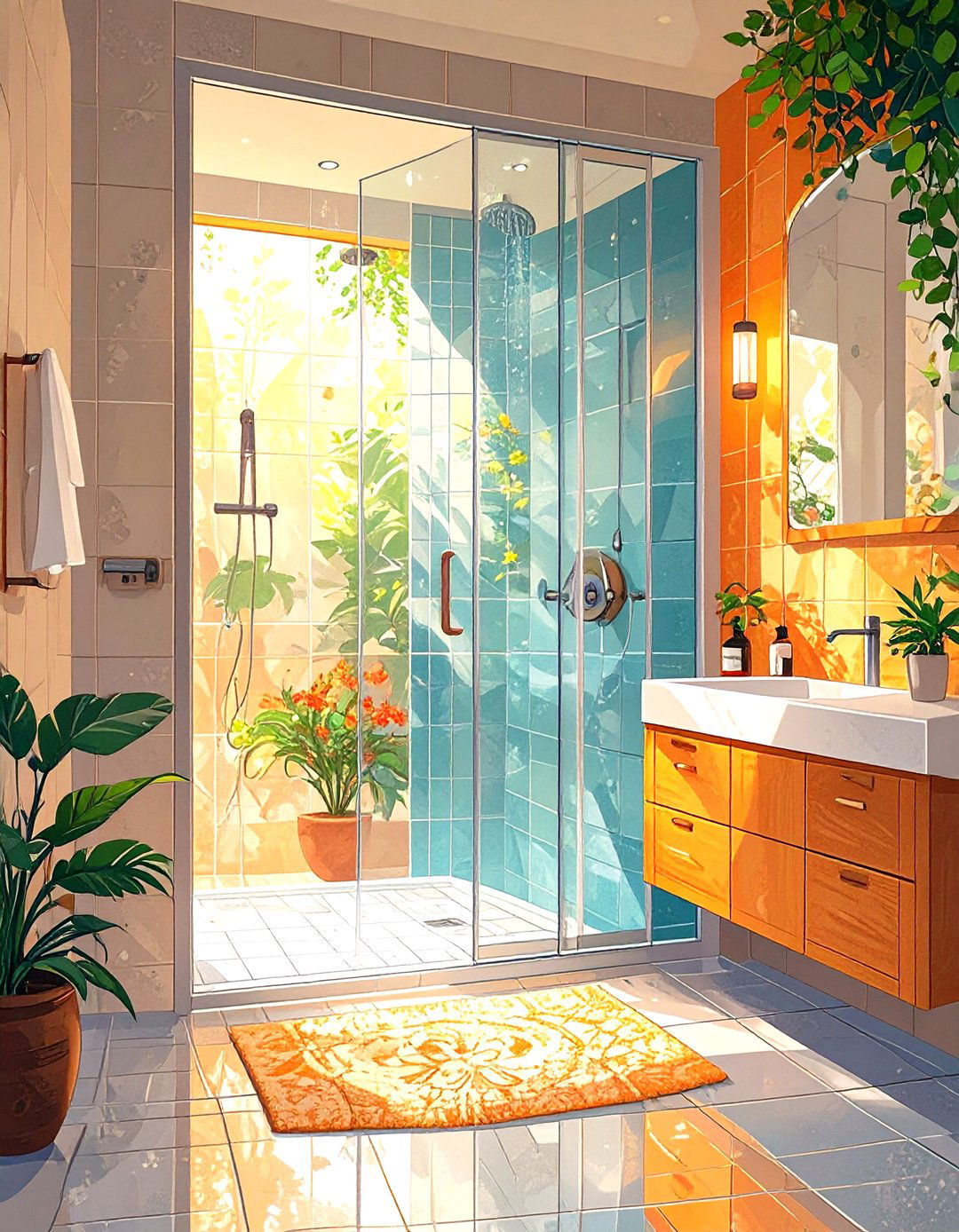 No Threshold Shower Door - 30 shower door ideas