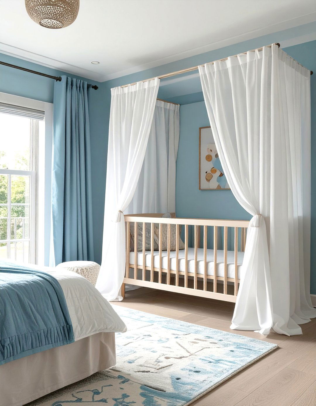 Nursery Nook in the Master Bedroom - 30 small nursery ideas