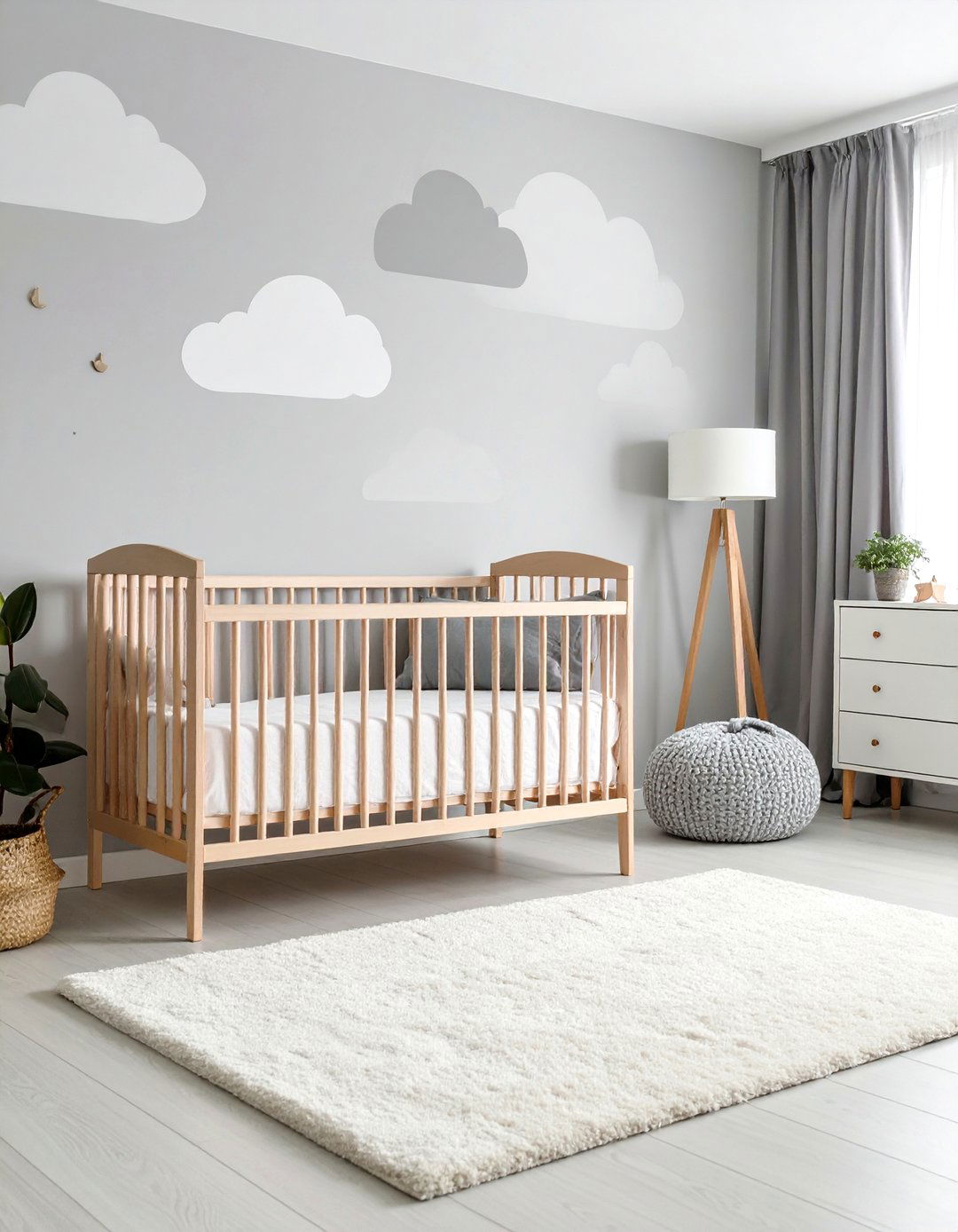 Nursery Subtle Patterned Wallpaper - 30 accent wall designs
