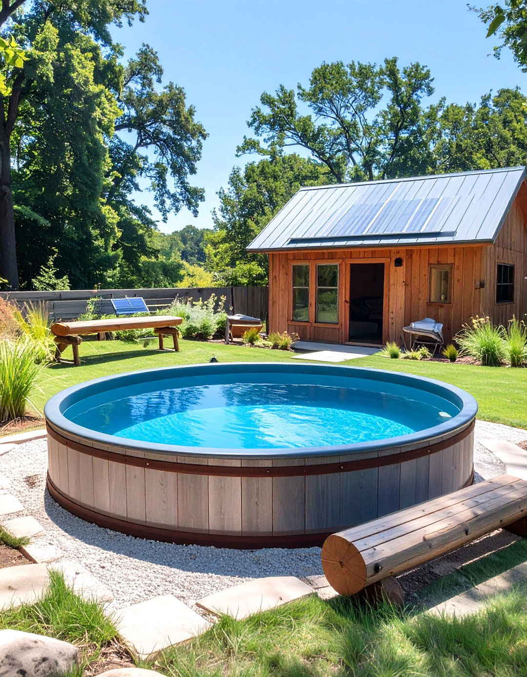 Off Grid Stock Tank Pool Setup - 30 backyard stock tank pool ideas