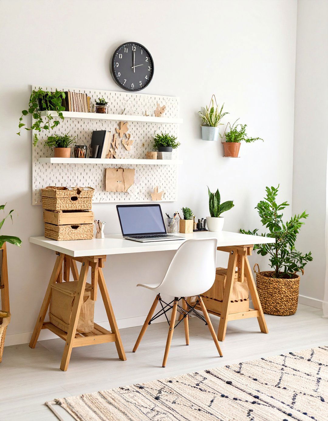 Office Pegboard Wall System - 30 accent wall designs