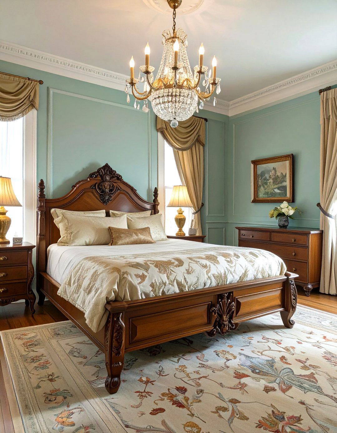 Old World European Elegance Bedroom - 30 glam bedroom ideas