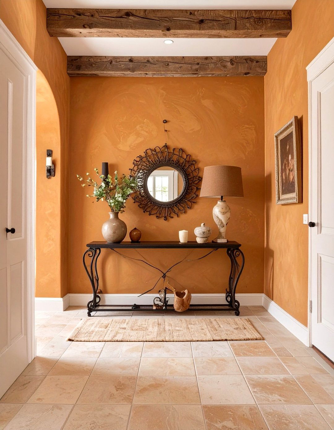 Old World Plaster Swirl - 30 broom wall paint ideas