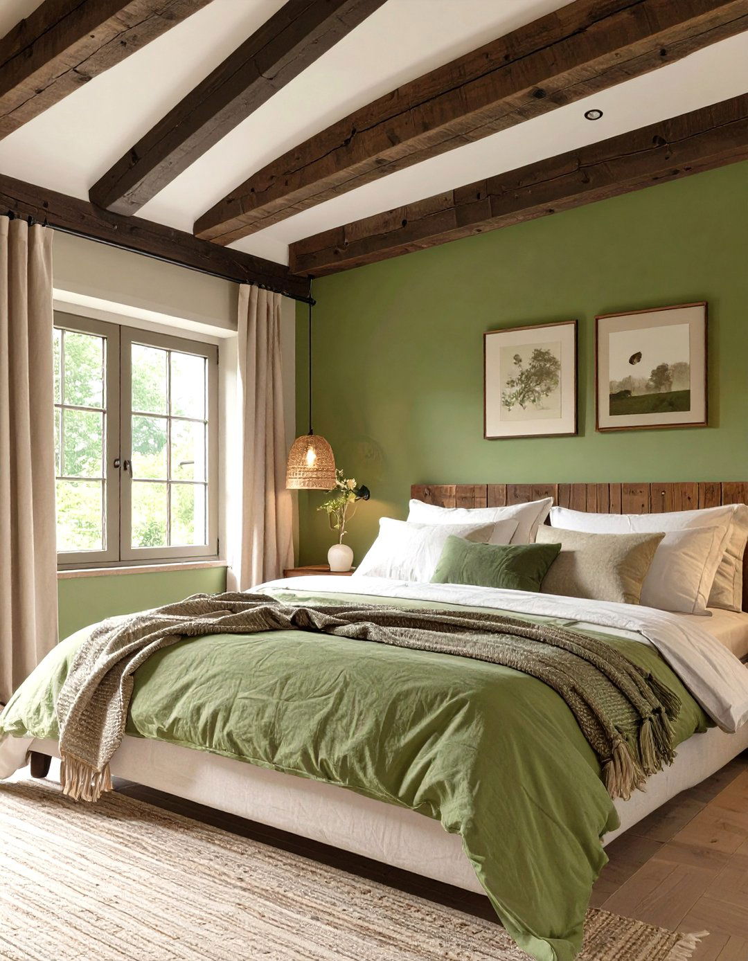 30 Olive Green Bedroom Ideas for a Serene Sleep