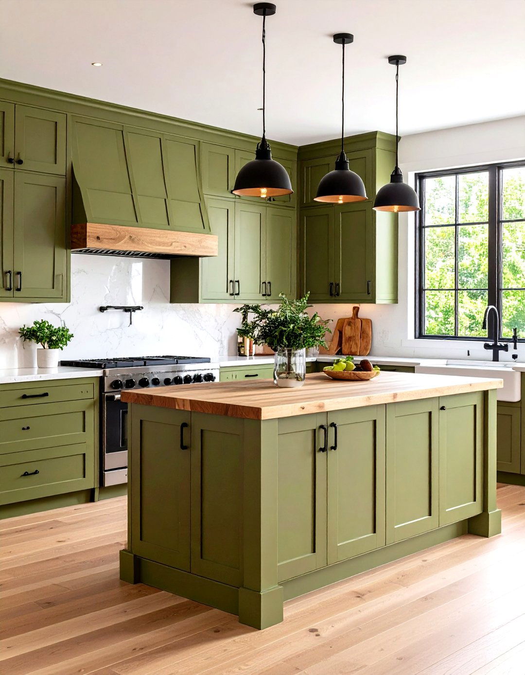 Olive Green Kitchen Cabinets - 30 kitchen painting ideas