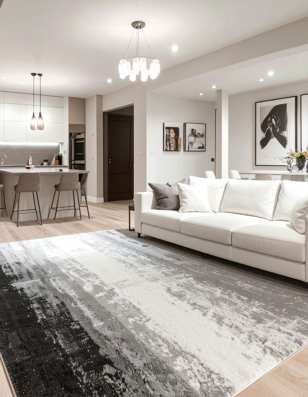 Ombre Carpet for a Unique Color Gradient - 30 basement carpet ideas