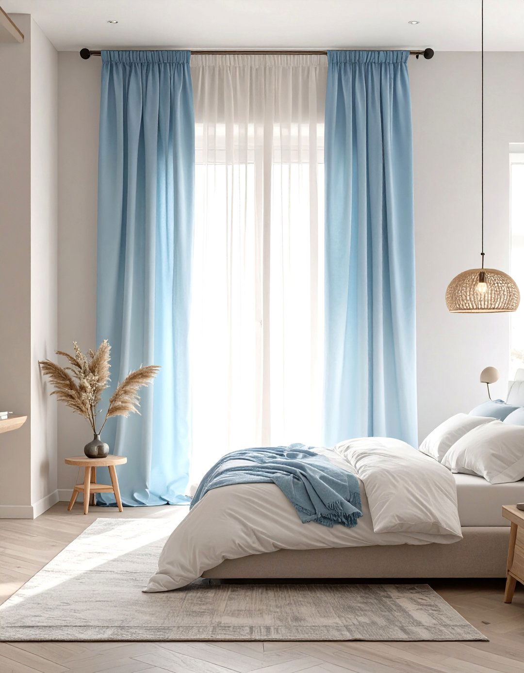 Ombre Curtains for a Unique Bedroom Gradient - 30 curtains for bedroom ideas