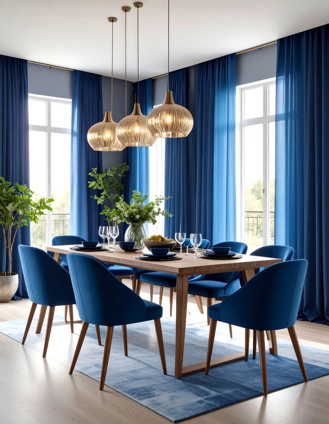 Ombre Dining Room Curtains - 30 dining room curtains ideas