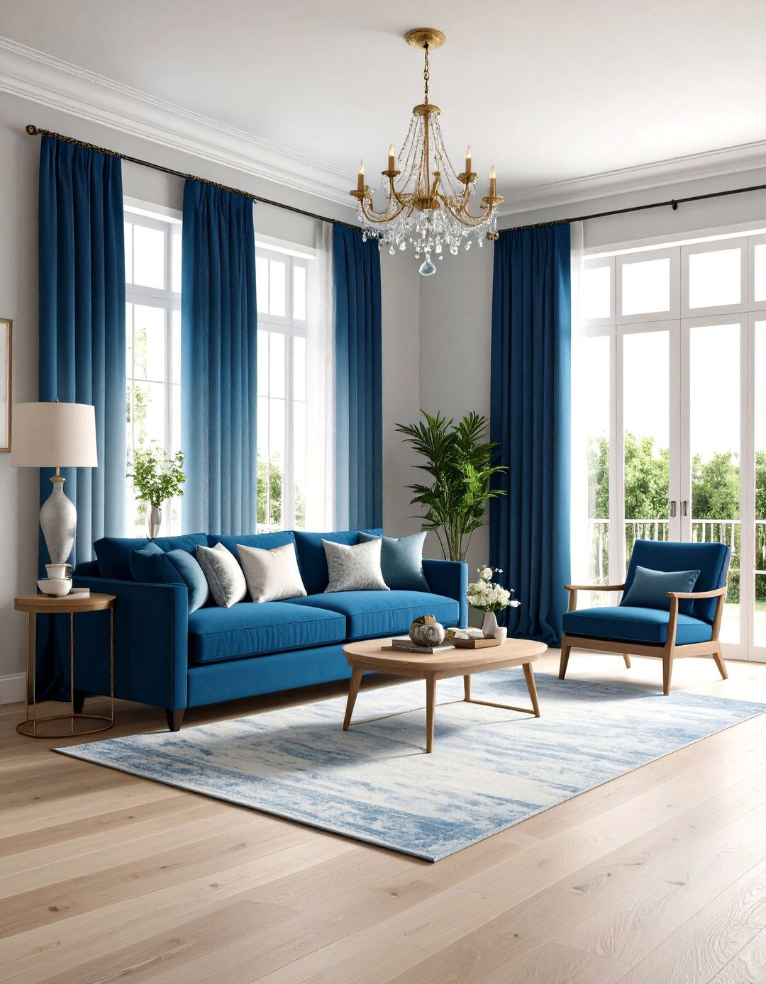 Ombre Dip Dyed Patio Door Curtains - 30 patio door curtain ideas