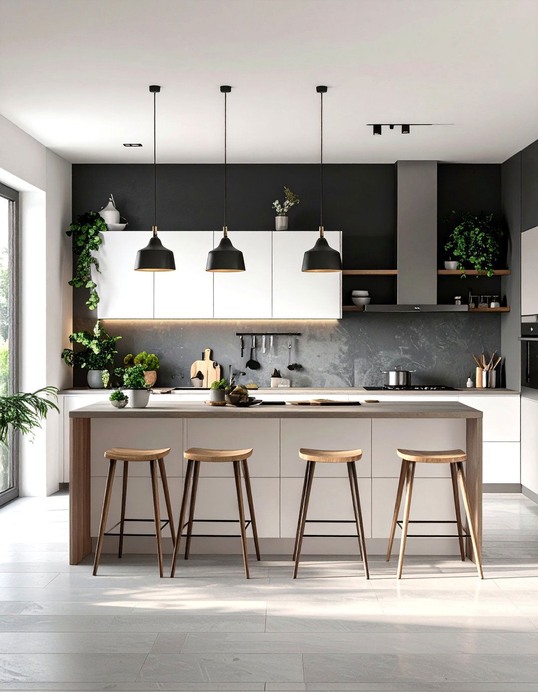 Ombre Effect Kitchen Wallpaper - 30 kitchen wallpaper ideas