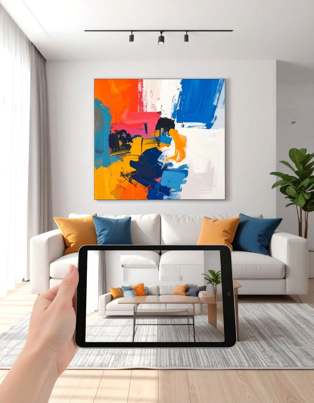 Online Art Selection and Virtual Placement - 30 virtual interior design ideas