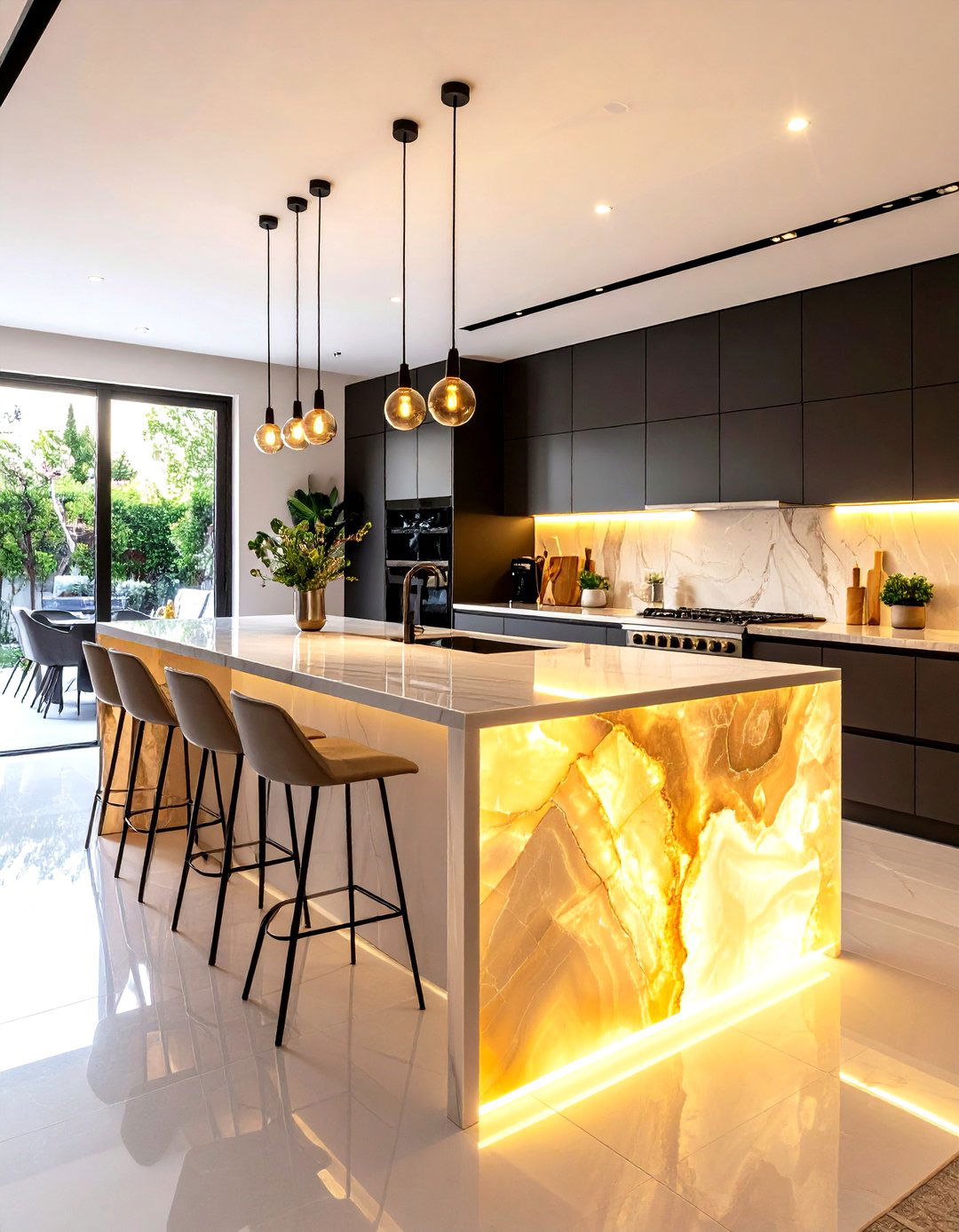 Onyx Kitchen Counter - 30 kitchen counter ideas