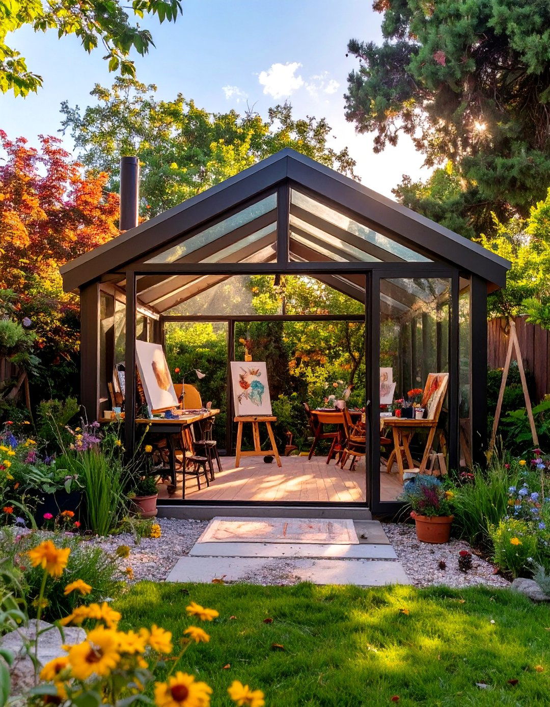 Open Air Art Studio Pavilion - 30 backyard pavilion ideas