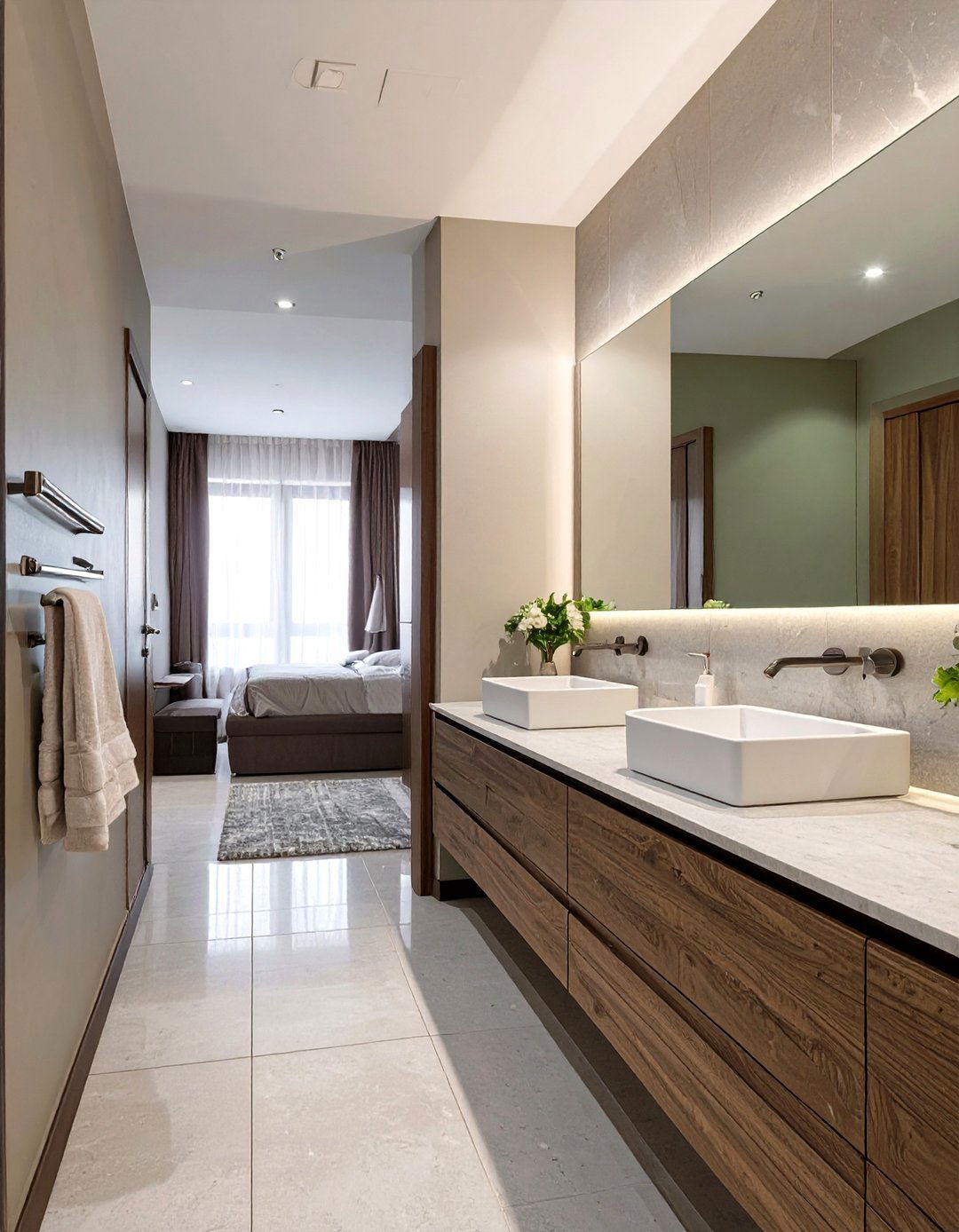 Open Concept Adjoining Bedroom Layout - 30 small bathroom layout ideas