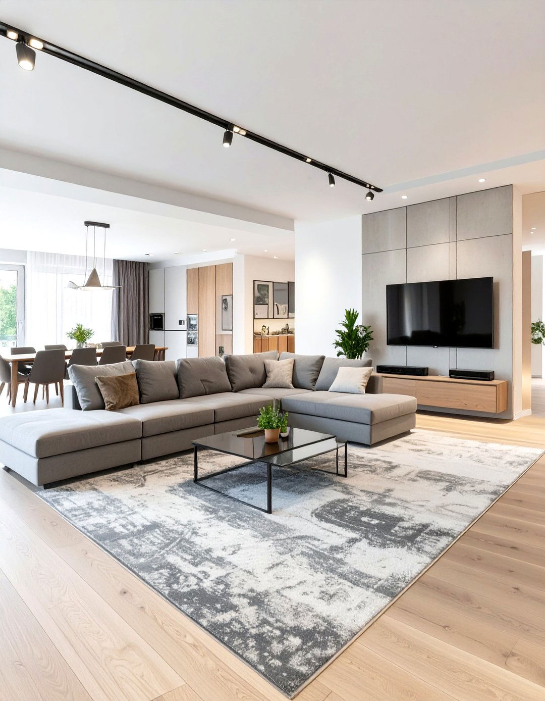 Open Concept Entertainment Living Room - 30 modern luxury modern living room design ideas