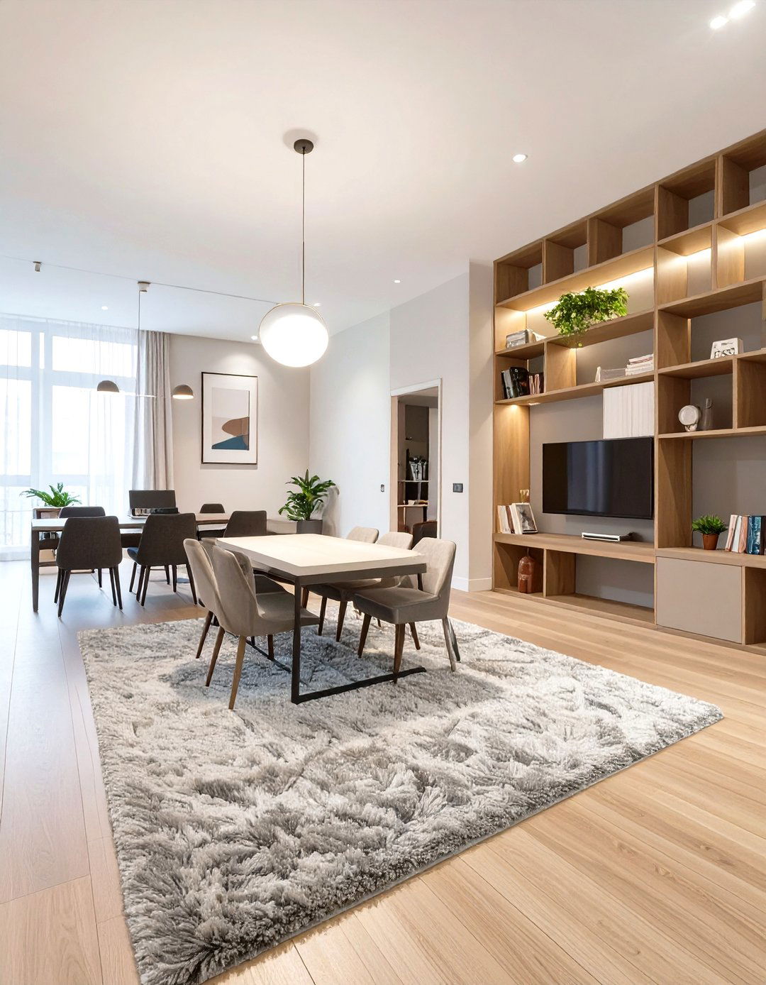 Open Concept Layout with Zones - 30 condo interior design ideas