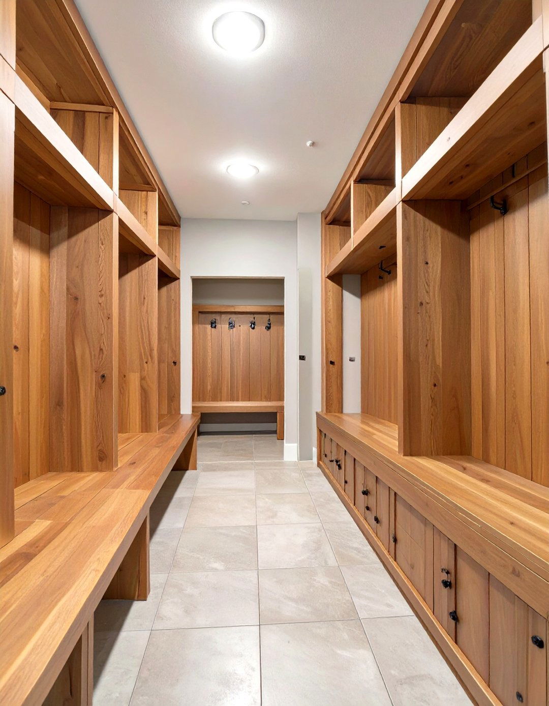 Open Concept Locker Garage Mudroom - 30 garage mudroom ideas