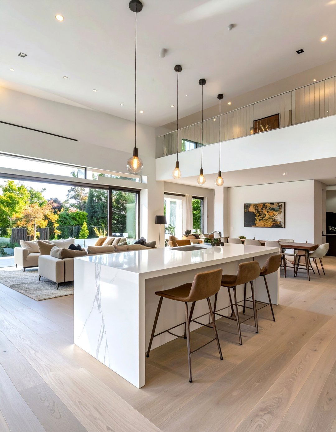 Open Concept Minimalist Social Kitchen - 30 minimalist home design ideas