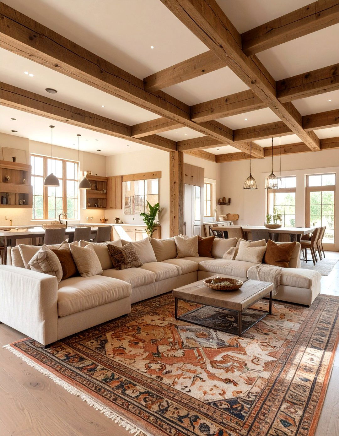 Open Concept Rustic Living - 30 country living room ideas