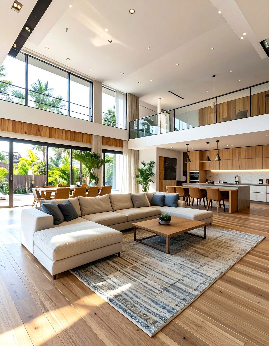 Open Concept Sala and Dining Area - 30 sala interior design living room ideas