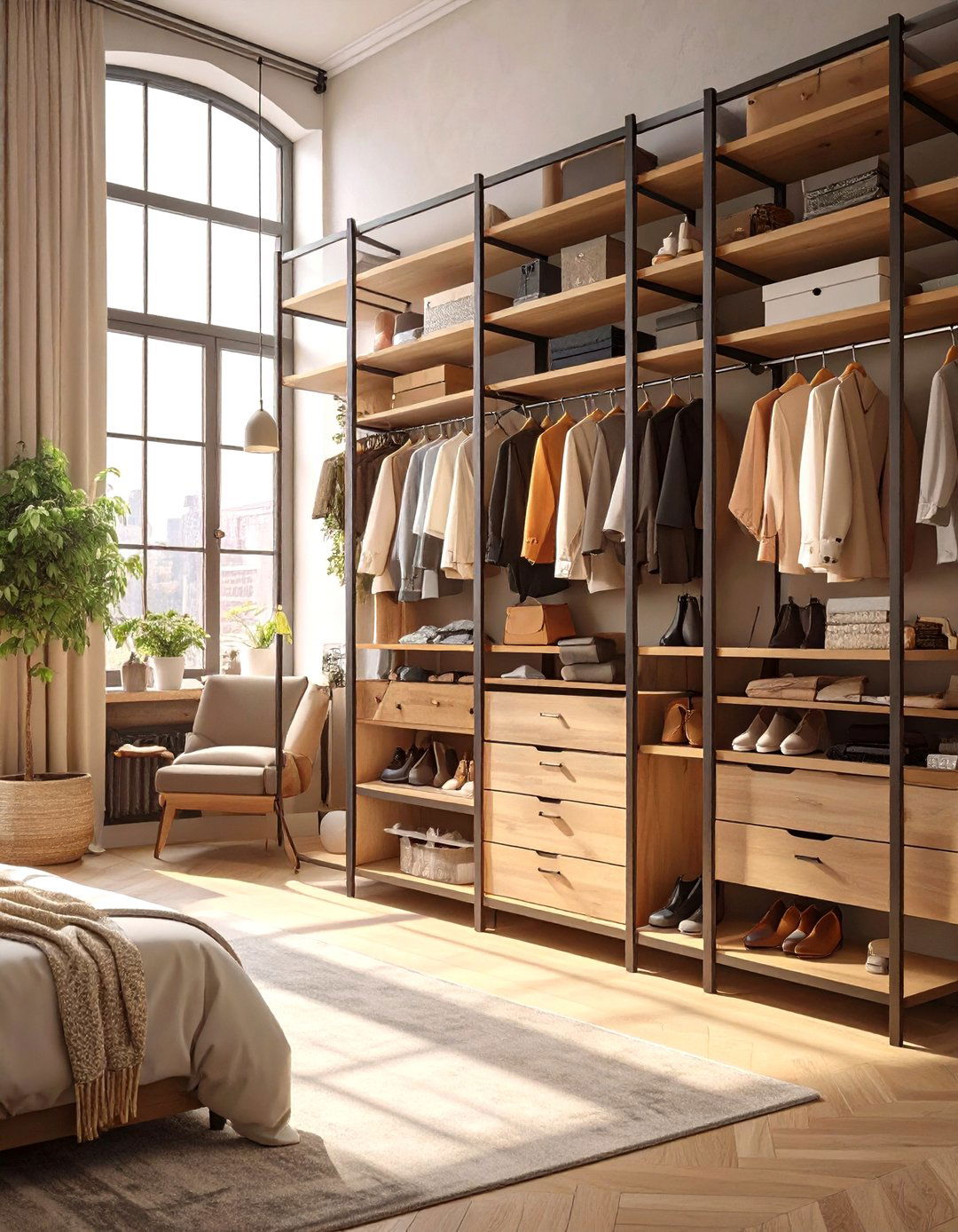 Open Concept Wardrobe System - 30 wardrobe ideas