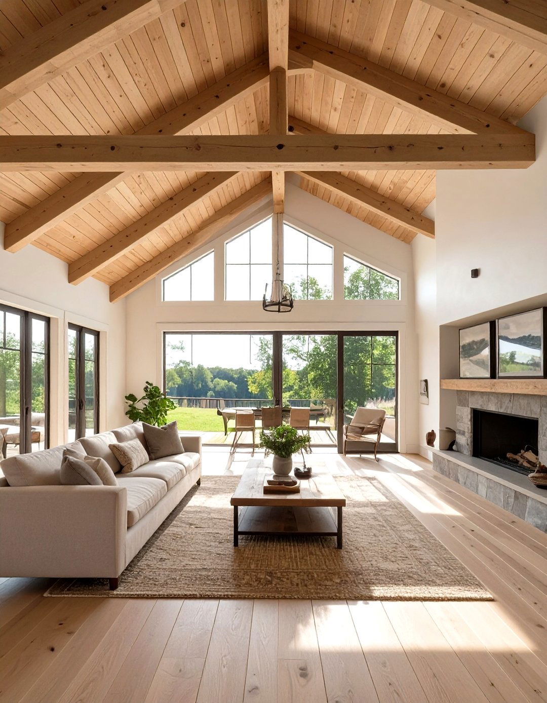 Open Gable Roof Interiors - 30 what is country interior design ideas