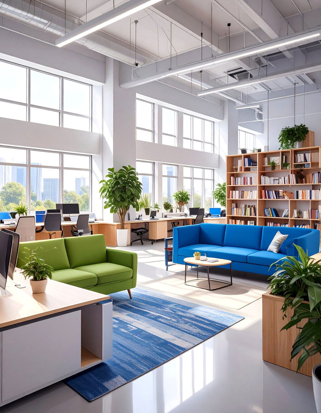 Open Plan Office Neighborhoods - 30 modern office interior design ideas