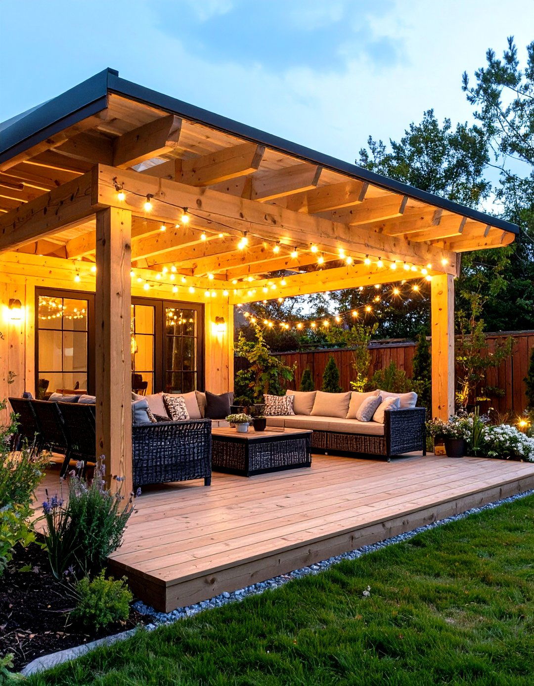 Open Rafter Patio Roof - 30 patio roof ideas