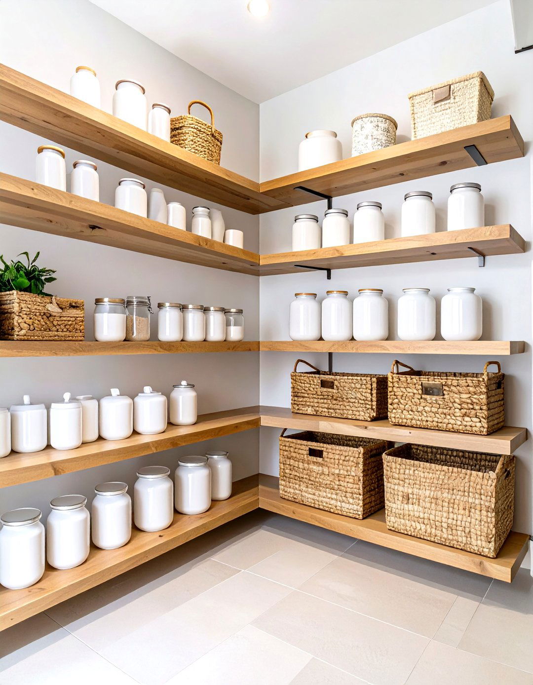 Open Shelving Corner Pantry - 30 corner pantry ideas